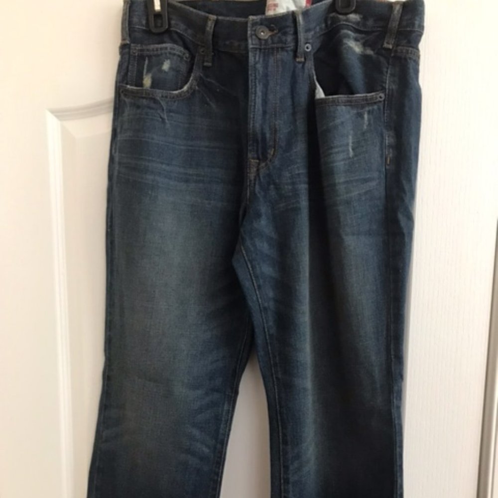 NWT Mossimo Men's Bootcut Low Rise Relaxed Thigh Jeans 36 X 32